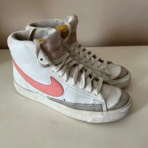 Nike Blazers Mid 77 Vintage White Madder Root Fossil Stone High-Top Sneakers 7